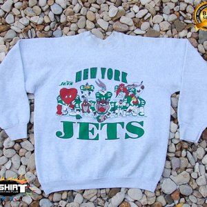 Vintage New York Jets looney Tunes T-Shirt, New York Jets Shirt, NFL Shirt